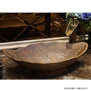 Chậu Lavabo KL-195 Mỹ Thuật Đặt Bàn Kramer